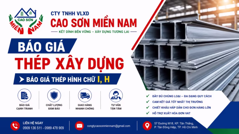 Báo giá thép xây dựng chữ H và Chữ I tại tp hcm