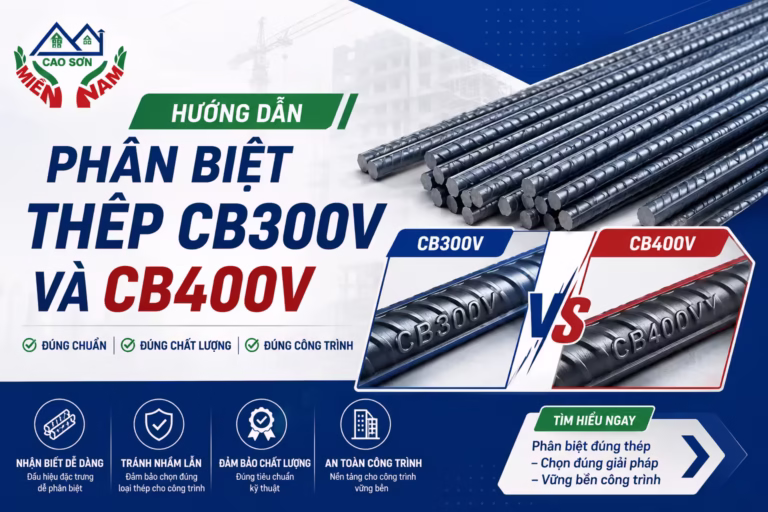 phân biệt thép CB300V và CB400V