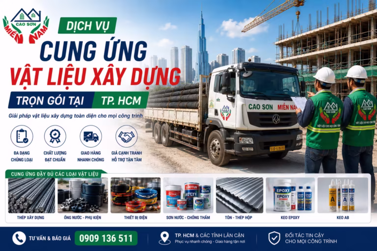 Đơn vị cung ứng vật liệu xây dựng trọn gói tại TP HCM