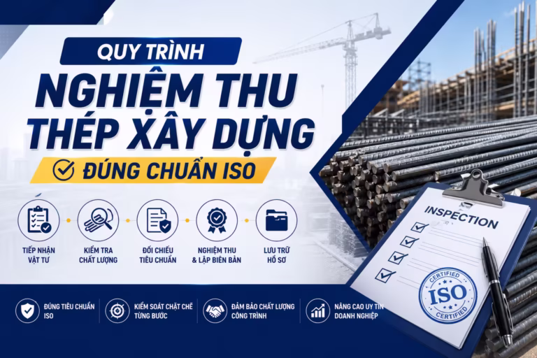 Quy trình nghiệm thu thép xây dựng đúng chuẩn ISO
