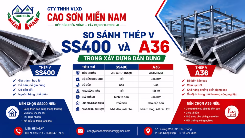 So Sánh Thép V SS400 Và Thép V A36 Trong Xây Dựng Dân Dụng 1 thép V SS400 và thép V A36 trong xây dựng dân dụng