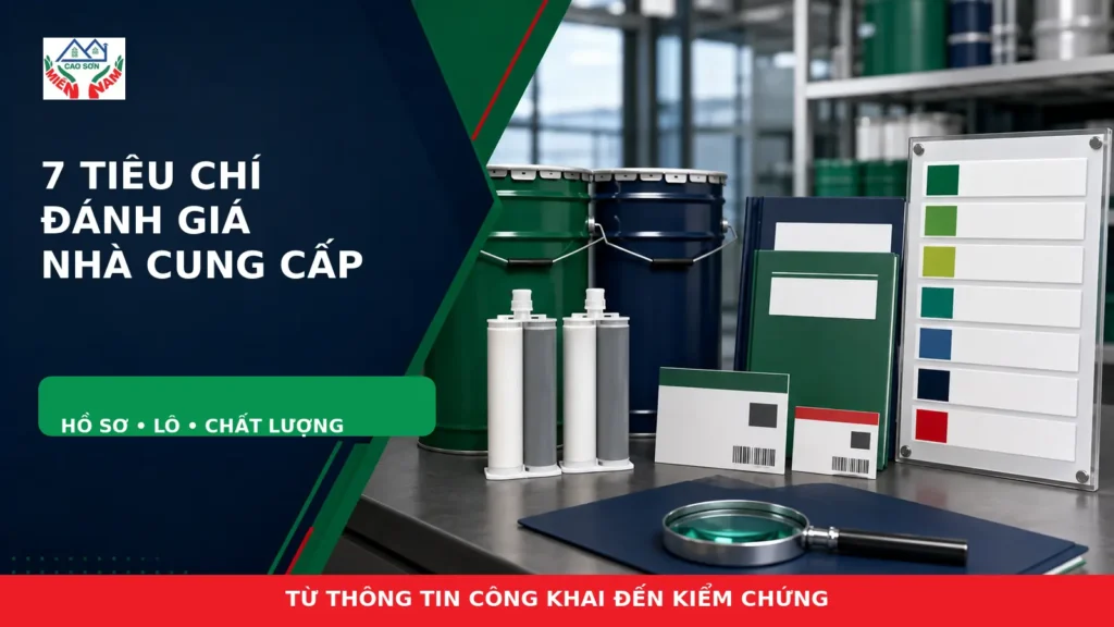 tiêu chí đánh giá nhà cung cấp keo công nghiệp