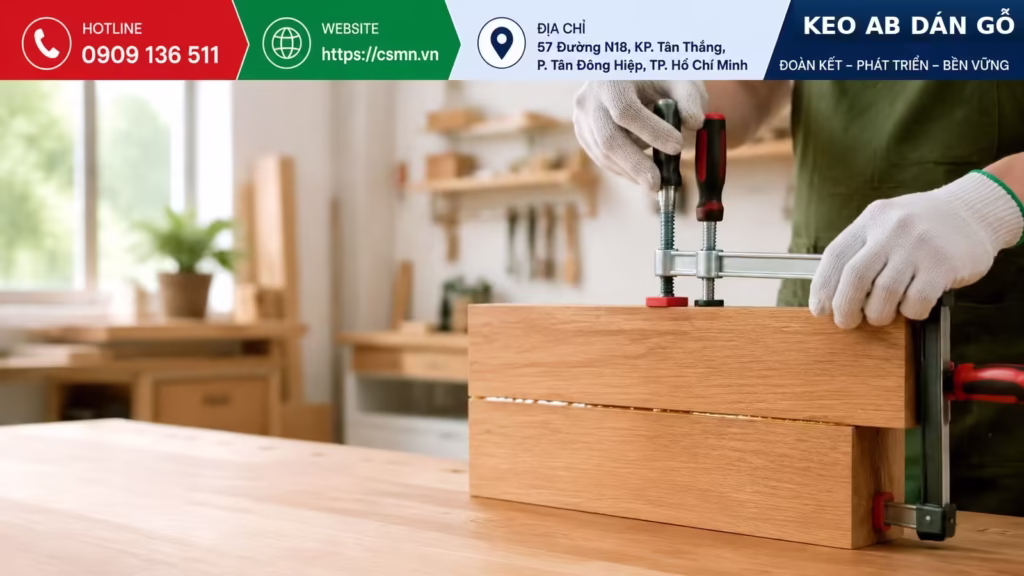 Keo AB Dán Gỗ: Khi Nào Nên Dùng Và Cách Chọn 2 Cách dán keo AB 2 thành phần