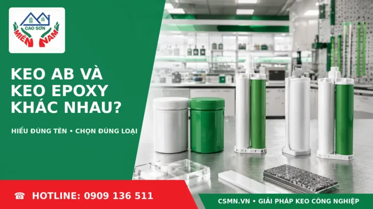 So sánh keo AB và epoxy