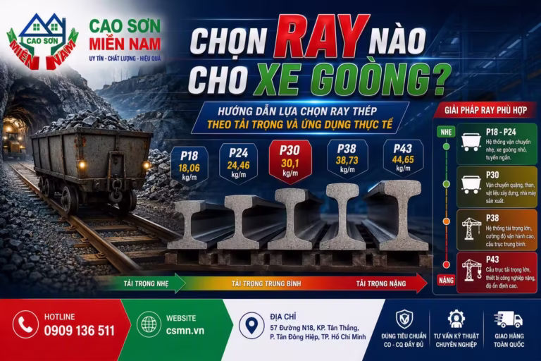 Chọn ray nào cho xe goòng?