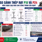 So sánh thép ray P18 và P24