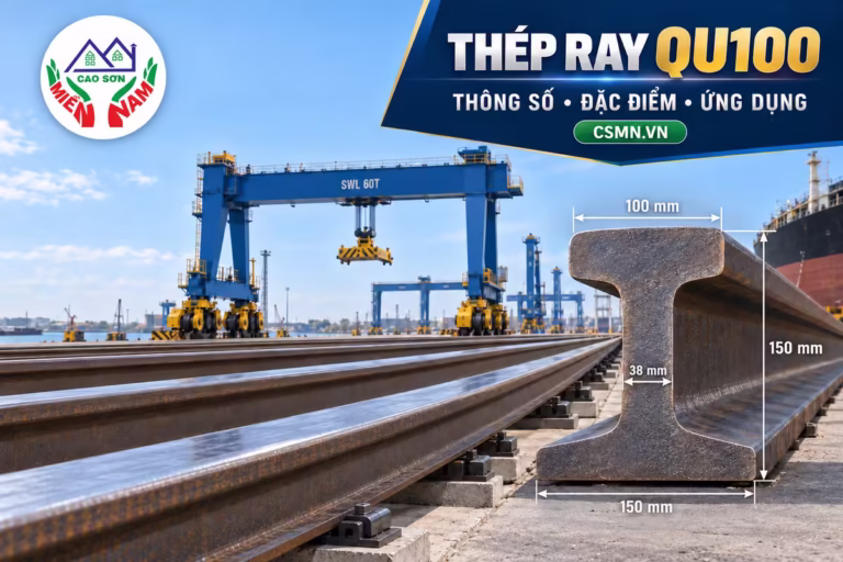 Thép ray QU100