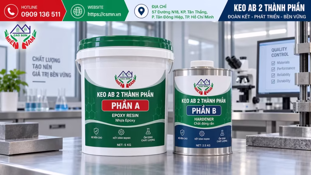 Keo AB 2 thanh phần