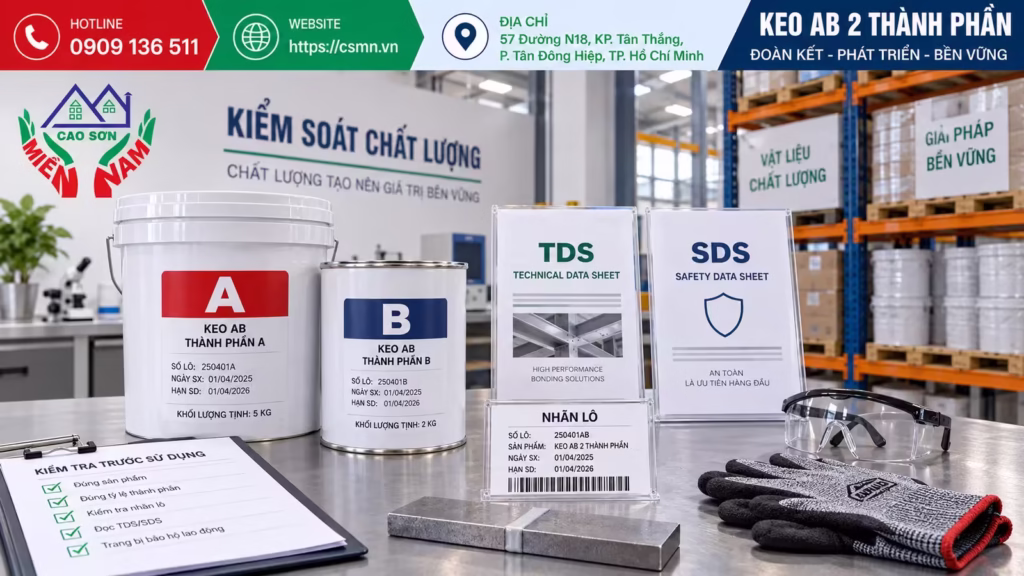 Keo epoxy AB 2 thành phần